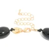 Black Acrylic Beaded Necklace