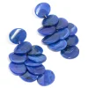 1435-dark-blue-acrylic-circles-waterfall-drop-earrings-2.webp Dark Blue Acrylic Circles Waterfall Drop Earrings