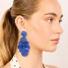 1435-dark-blue-acrylic-circles-waterfall-drop-earrings-3.webp Dark Blue Acrylic Circles Waterfall Drop Earrings