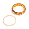 Gold & Brown Acrylic Studded Bangles 2-Pack
