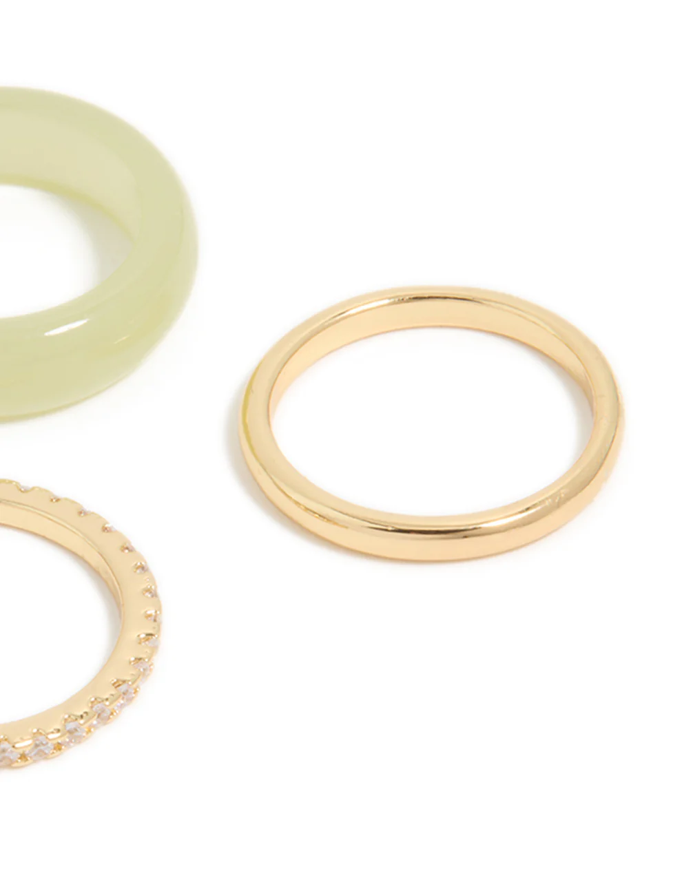 1443-s-m-s-m-variation-5.webp Gold Plated Acrylic & Cubic Zirconia Rings 3-Pack