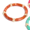 1447-worn-gold-pink-turquoise-acrylic-stretch-link-bracelets-3-pack-5.webp Worn Gold Pink & Turquoise Acrylic Stretch Link Bracelets 3-Pack