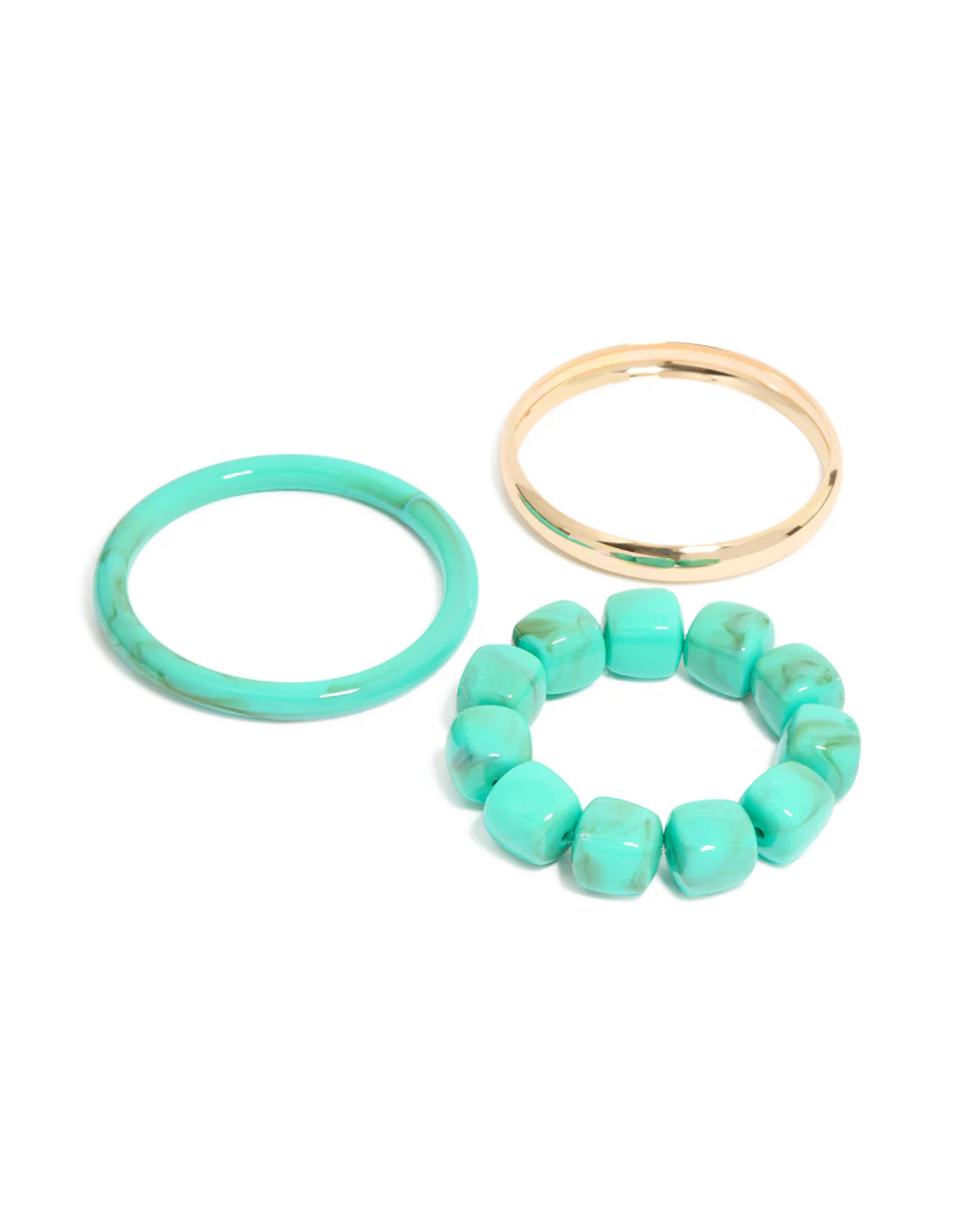1448-gold-turquoise-acrylic-bracelets-3-pack-2.webp Gold & Turquoise Acrylic Bracelets 3-Pack