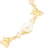 1451-gold-plated-cubic-zirconia-acrylic-flower-toggle-bracelet-4.webp Gold Plated Cubic Zirconia Acrylic Flower Toggle Bracelet