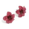 1454-burgundy-acrylic-frangipani-flower-stud-earrings-2.webp Burgundy Acrylic Frangipani Flower Stud Earrings