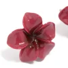 1454-burgundy-acrylic-frangipani-flower-stud-earrings-4.webp Burgundy Acrylic Frangipani Flower Stud Earrings