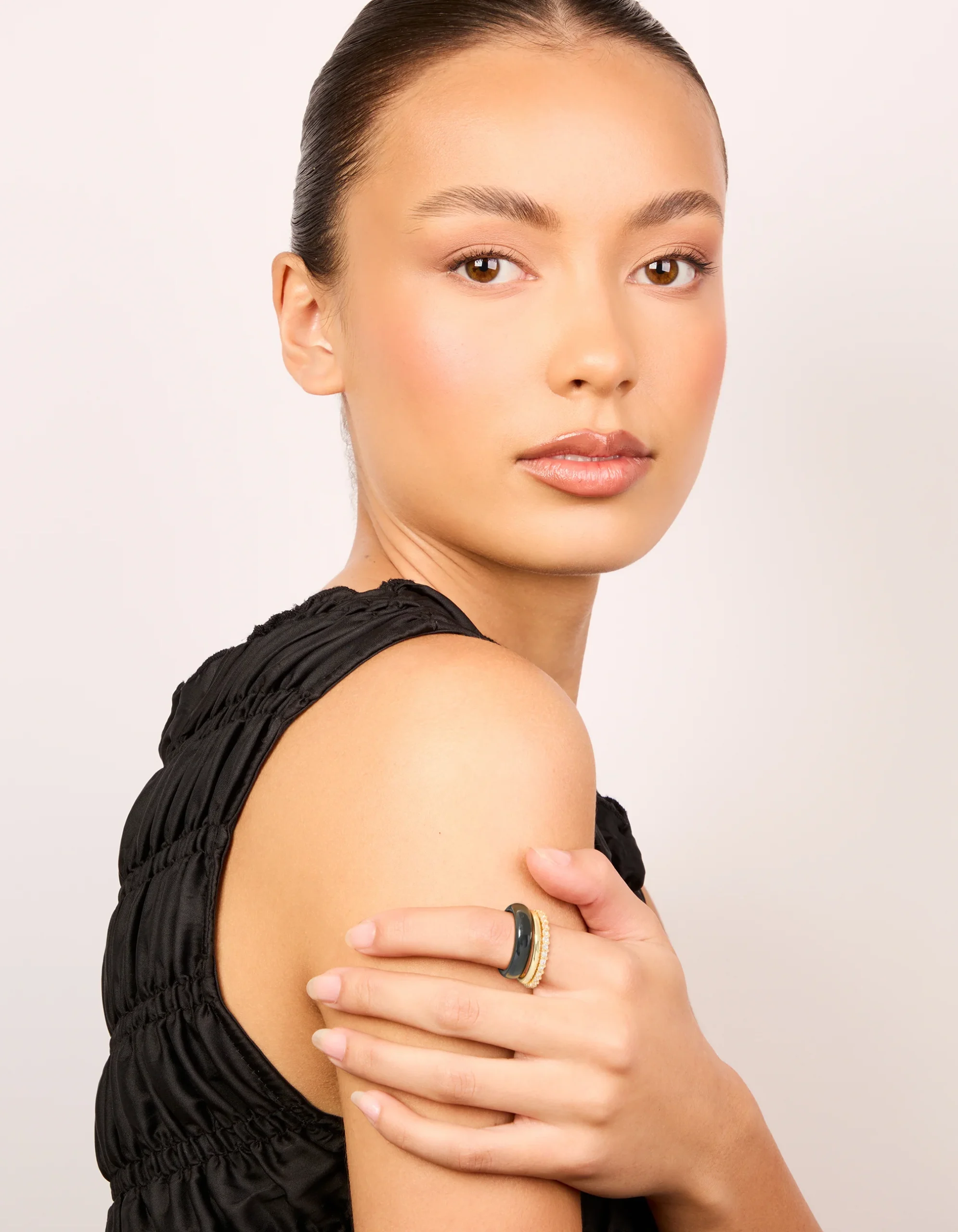 1455-black-acrylic-cubic-zirconia-rings-3-pack-3.webp Black Acrylic & Cubic Zirconia Rings 3-Pack