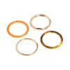 Gold & Brown Acrylic Bangles 4-Pack
