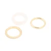 1469-gold-plated-pink-acrylic-cubic-zirconia-rings-3-pack-1.webp Gold Plated Pink Acrylic & Cubic Zirconia Rings 3-Pack