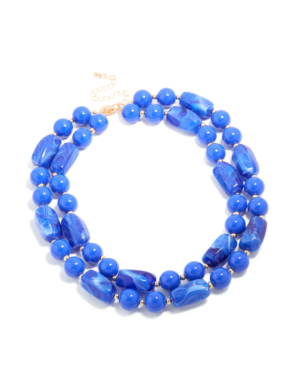 1476-dark-blue-acrylic-beaded-long-layered-necklace-2.webp Dark Blue Acrylic Beaded Long Layered Necklace