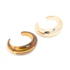 Brown Acrylic & Gold Wrist Cuffs 2-Pack