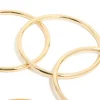 Gold Plated & Brown Acrylic Mixed Bangles 5-Pack