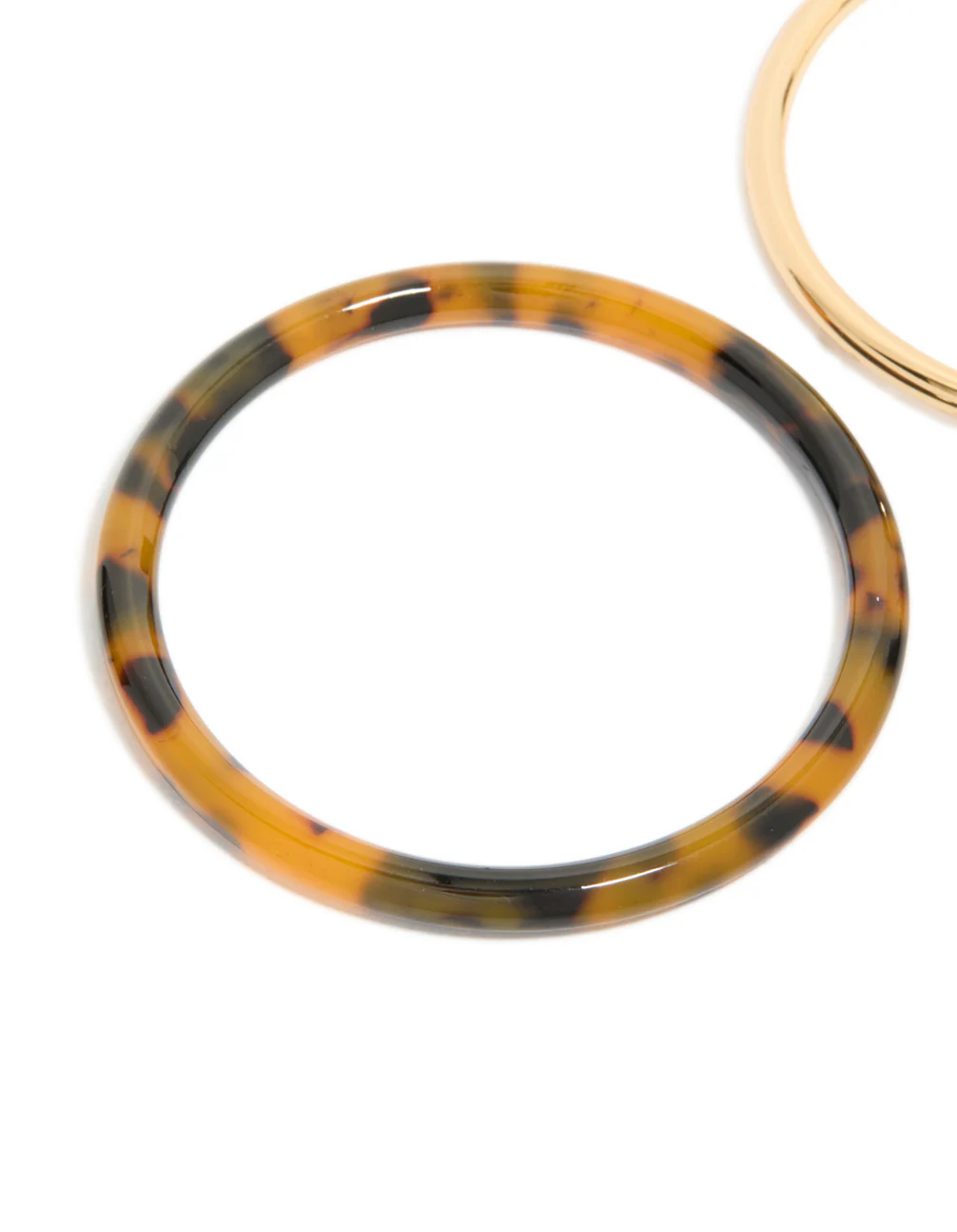 1485-black-brown-acrylic-gold-smooth-bangles-2-pack-2.webp Black Brown Acrylic & Gold Smooth Bangles 2-Pack