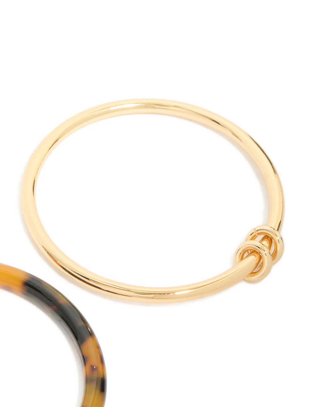 1485-black-brown-acrylic-gold-smooth-bangles-2-pack-3.webp Black Brown Acrylic & Gold Smooth Bangles 2-Pack