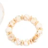 Gold & White Acrylic Bangles 3-Pack