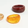 Gold Acrylic Bubble Stacking Rings 5-Pack