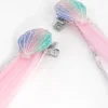 Kids Acrylic Faux Hair Sea Shell Sequin Clip