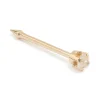 14K Solid Yellow Gold Cubic Zirconia Nose Piercing Stud