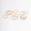 Gold Dainty Flower Ring Pack