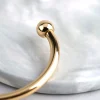 1504-18ct-gold-plated-brass-ball-end-cuff-bracelet-3.webp 18ct Gold Plated Brass Ball End Cuff Bracelet