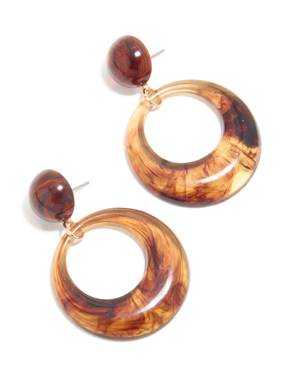 151-brown-acrylic-round-open-circle-drop-earrings-1.webp Brown Acrylic Round Open Circle Drop Earrings