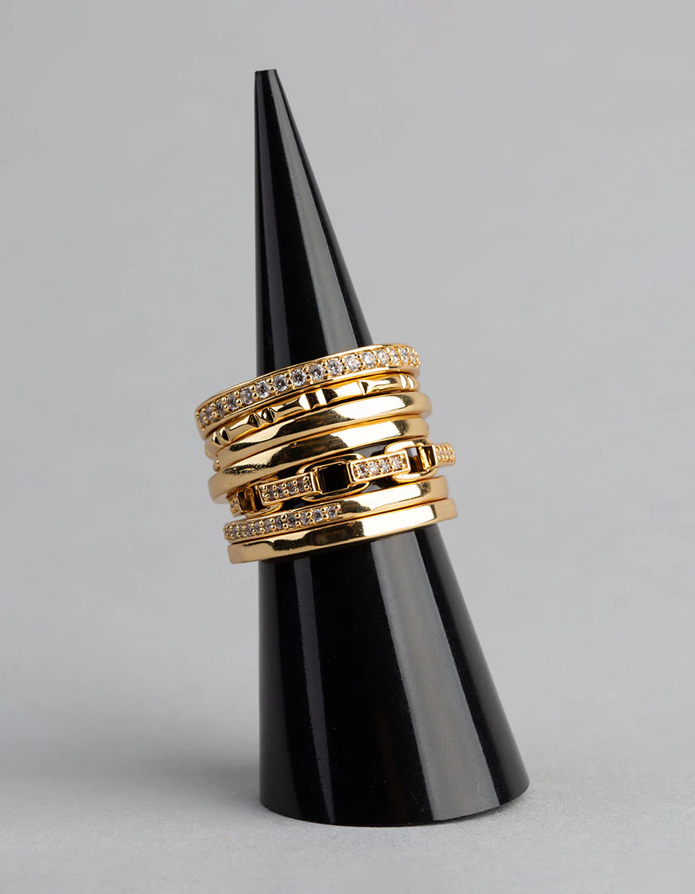 1510-18ct-gold-plated-brass-cubic-zirconia-multi-row-stack-ring-1.webp 18ct Gold Plated Brass Cubic Zirconia Multi Row Stack Ring