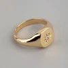 1513-18ct-gold-plated-brass-cubic-zirconia-star-signet-ring-1.webp 18ct Gold Plated Brass Cubic Zirconia Star Signet Ring