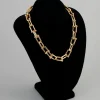18ct Gold Plated Brass Industrial Link Necklace