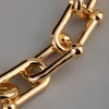 18ct Gold Plated Brass Industrial Link Necklace