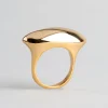 18ct Gold Plated Brass Irregular Shape Cocktail Ring