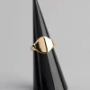 18ct Gold Plated Brass Irregular Signet Ring