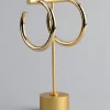 1523-18ct-gold-plated-brass-large-hoop-earrings-1.webp 18ct Gold Plated Brass Large Hoop Earrings