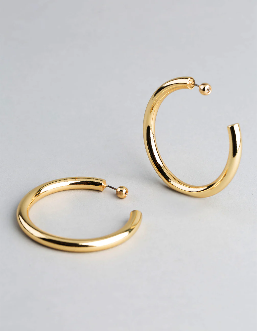 1523-18ct-gold-plated-brass-large-hoop-earrings-2.webp 18ct Gold Plated Brass Large Hoop Earrings