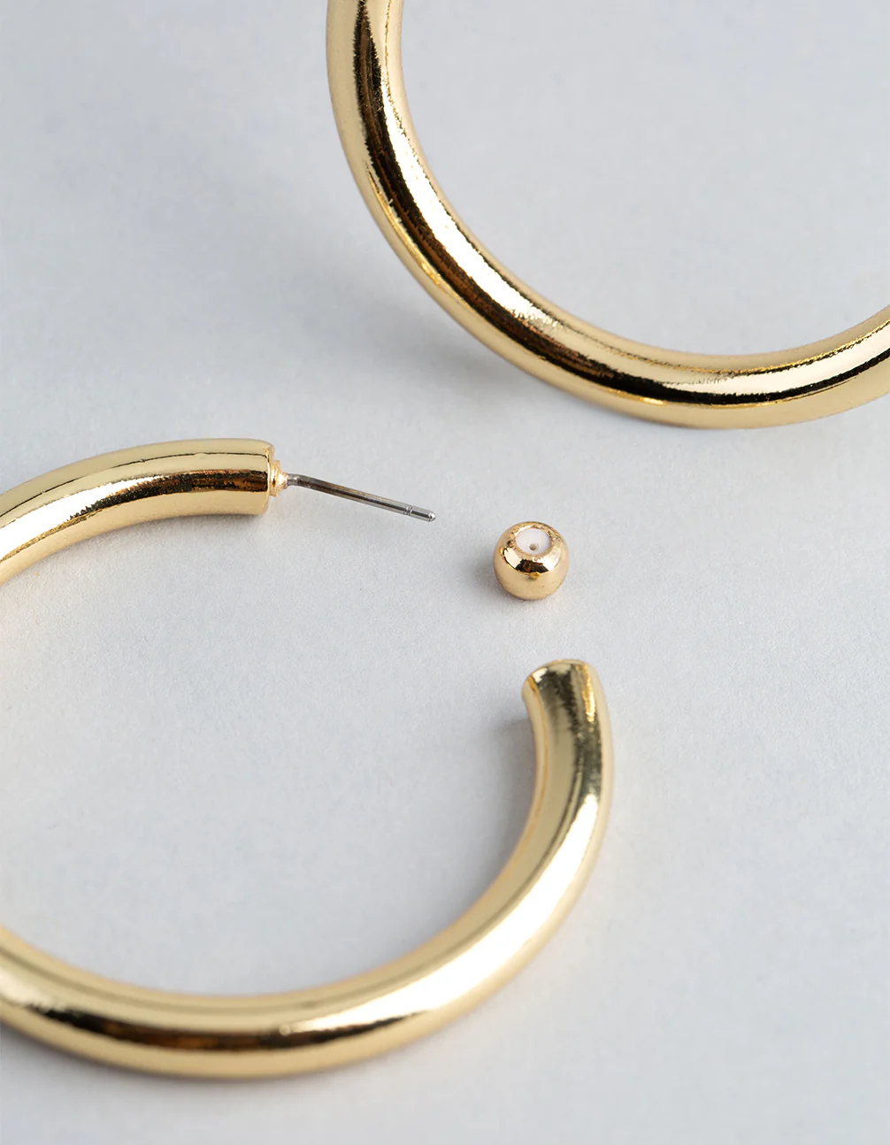 1523-18ct-gold-plated-brass-large-hoop-earrings-3.webp 18ct Gold Plated Brass Large Hoop Earrings