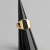 18ct Gold Plated Brass Octagon Signet Ring