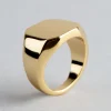 18ct Gold Plated Brass Octagon Signet Ring