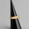 18ct Gold Plated Brass Single Rounded Ring