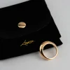 18ct Gold Plated Brass Single Rounded Ring