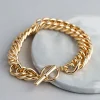 1533-18ct-gold-plated-brass-statement-chain-link-t-o-bracelet-1.webp 18ct Gold Plated Brass Statement Chain Link T&O Bracelet