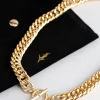 1534-18ct-gold-plated-brass-statement-chain-link-t-o-necklace-4.webp 18ct Gold Plated Brass Statement Chain Link T&O Necklace