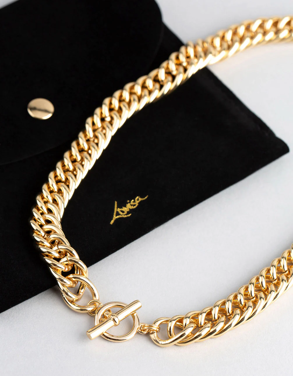 1534-18ct-gold-plated-brass-statement-chain-link-t-o-necklace-4.webp 18ct Gold Plated Brass Statement Chain Link T&O Necklace