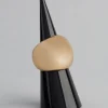 18ct Gold Plated Brass Statement Round Ring