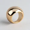 18ct Gold Plated Brass Statement Round Ring