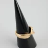 18ct Gold Plated Brass Twisted Ring