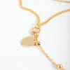18ct Gold Plated Cubic Zirconia Hamsa & Moon Bracelet Set