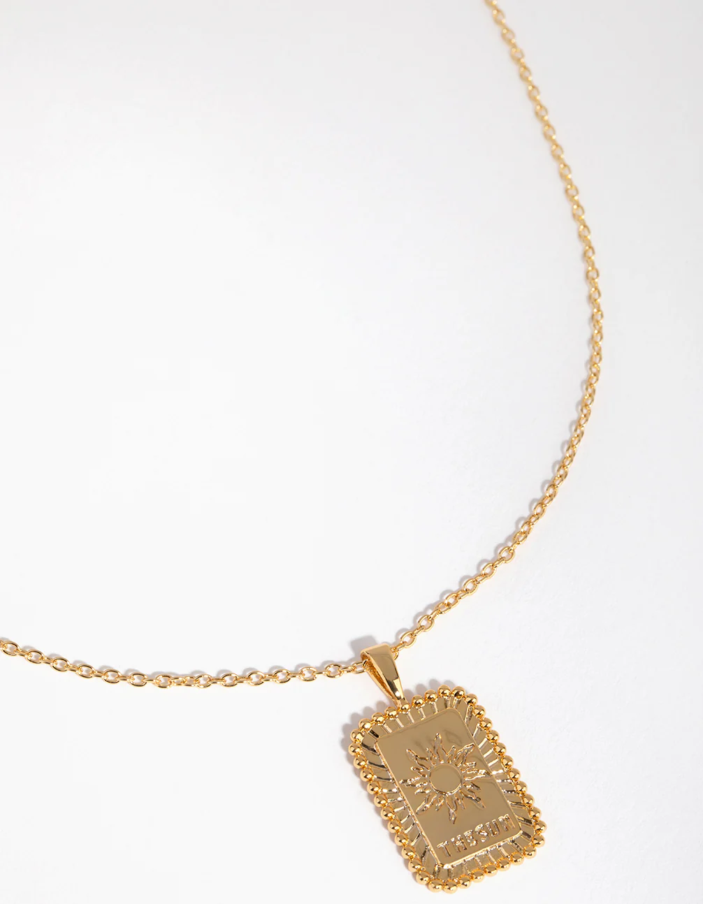 1547-18ct-gold-plated-sun-card-necklace-1.webp 18ct Gold Plated Sun Card Necklace
