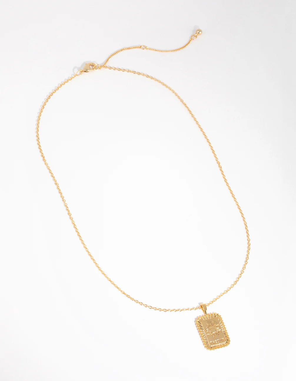 1547-18ct-gold-plated-sun-card-necklace-2.webp 18ct Gold Plated Sun Card Necklace