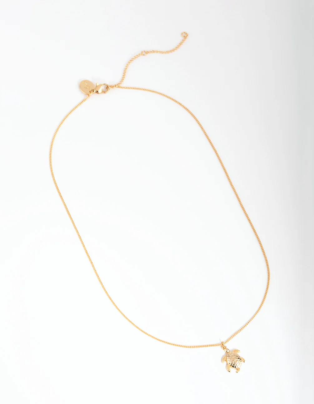 18ct Gold Plated Turtle Charm Necklace