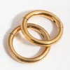 24 Carat Gold Plated Surgical Steel 5mm Sleeper Earrings