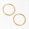 24 Carat Gold Plated Surgical Steel Fine 10mm Sleeper Earrings